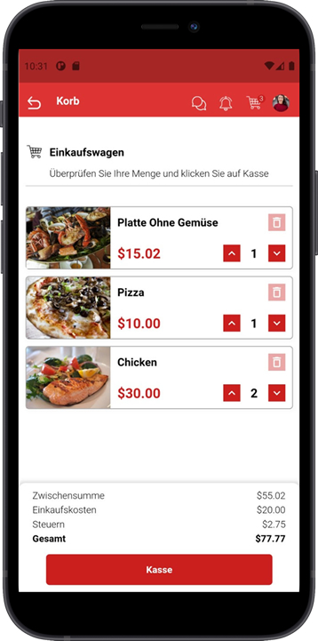Gastronomie App für Restaurant